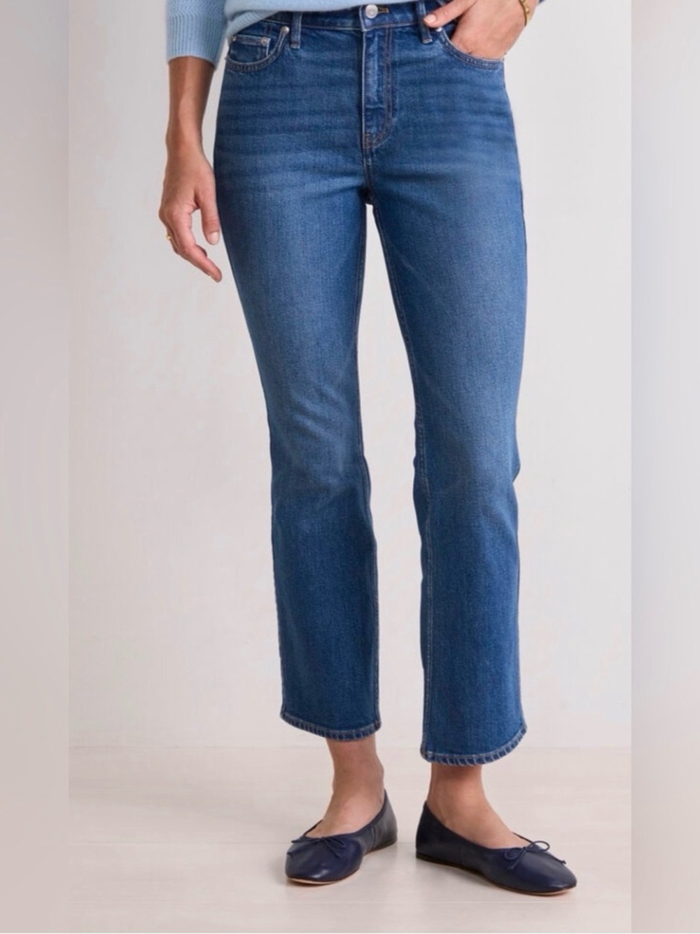 Vineyard Vines Mid Blue Audrey Ankle Straight Jeans